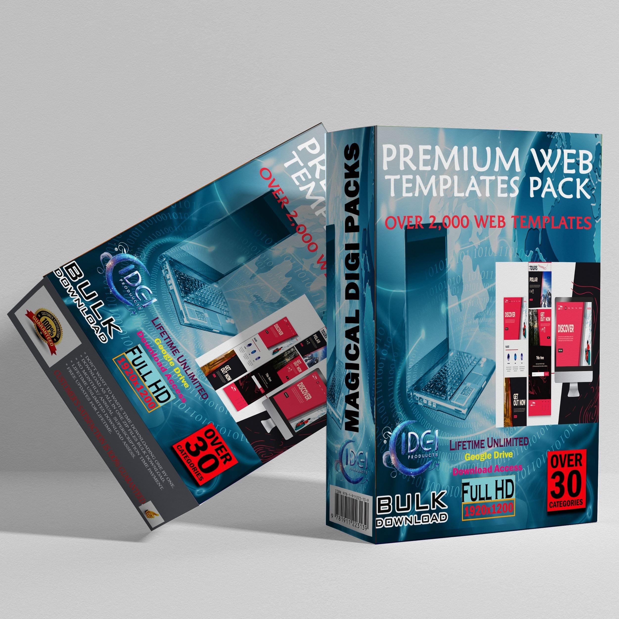 2000 Premium Web Templates Pack for Professional Website Design